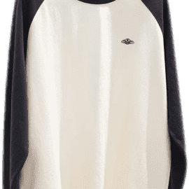 Black Raglan Long-Sleeve Top