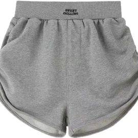 Gray drawstring shorts