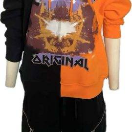 Orange tie dye hoodie