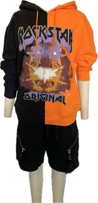 Orange tie dye hoodie