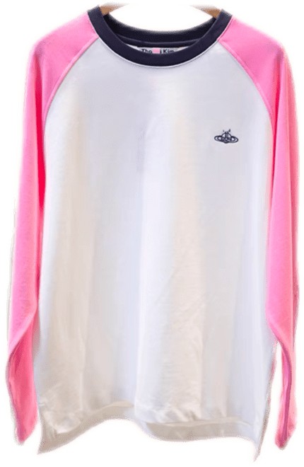 Pink Raglan Long-Sleeve Top