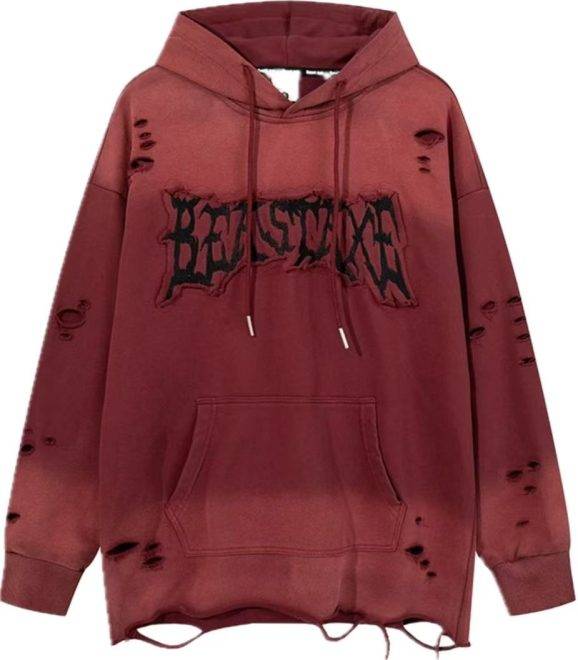 Red vintage hoodie