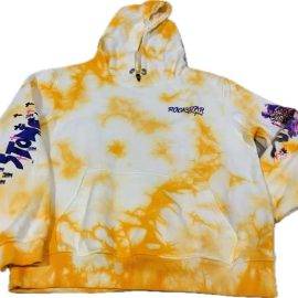 Yellow tie dye hoodie