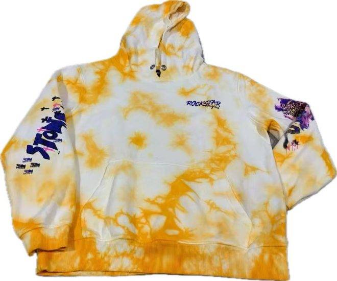 Yellow tie dye hoodie