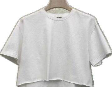 cropped T-shirt white