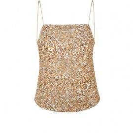 gold Shimmery Spaghetti Strap Camisole