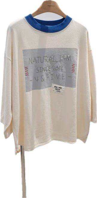 white letter Long-Sleeve